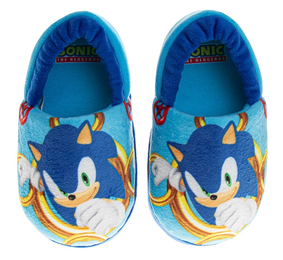SEGA - ソニック・ザ・ヘッジホッグ SONIC  Series ルームスリッパ Amazon.com | SEGA Sonic the Hedgehog Slippers for Boys